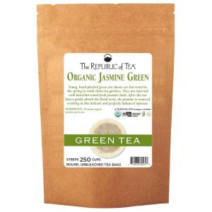The Republic of Tea – Organic Jasmine Green Tea, 50 Tea Bags(250 Count (Pack of 1))