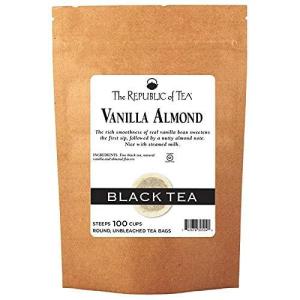 The Republic of Tea – Vanilla Almond Black Tea Tin, 50 Tea Bags, Naturally Caffeinated(100 Count (Pack of 1))