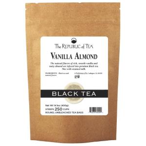 The Republic of Tea – Vanilla Almond Black Tea Tin, 50 Tea Bags, Naturally Caffeinated(250 Count (Pack of 1))