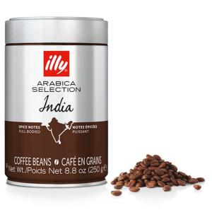 illy Whole Bean Coffee – Perfectly Roasted – Colombia Medium Roast – Smooth Taste, Notes of Fruit – Fruit Notes – 100% Arabica Beans – No Preservatives – 8.8 Ounce(India Single Origin Dark Roast)