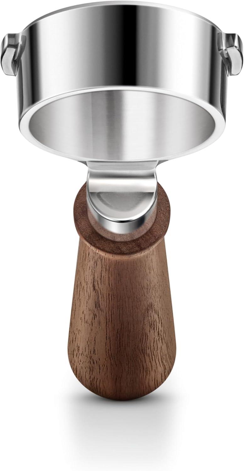 imageBreville BEA304WLW Naked Portafilter Espresso Machine Accessory 58mm Walnut