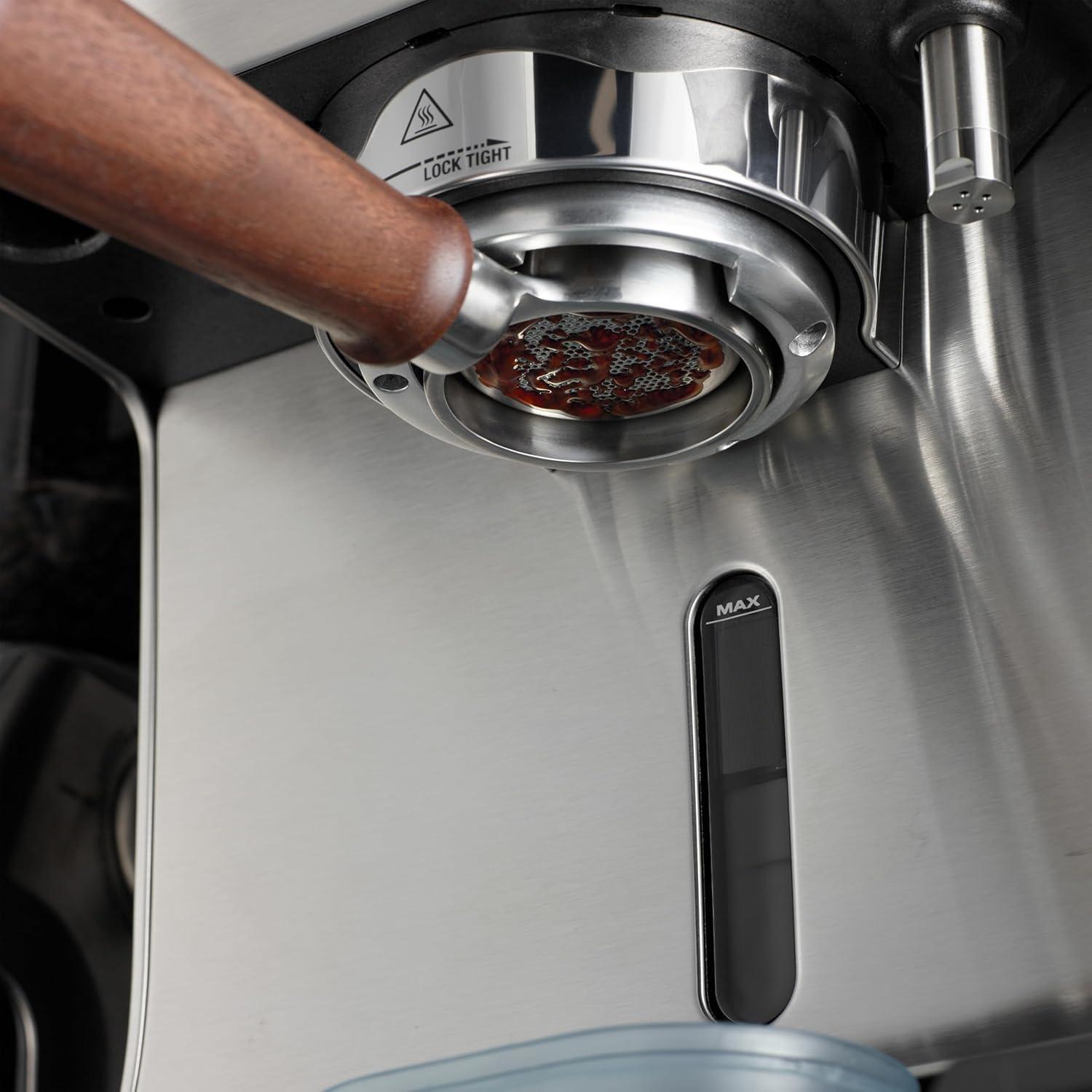 imageBreville BEA304WLW Naked Portafilter Espresso Machine Accessory 58mm Walnut