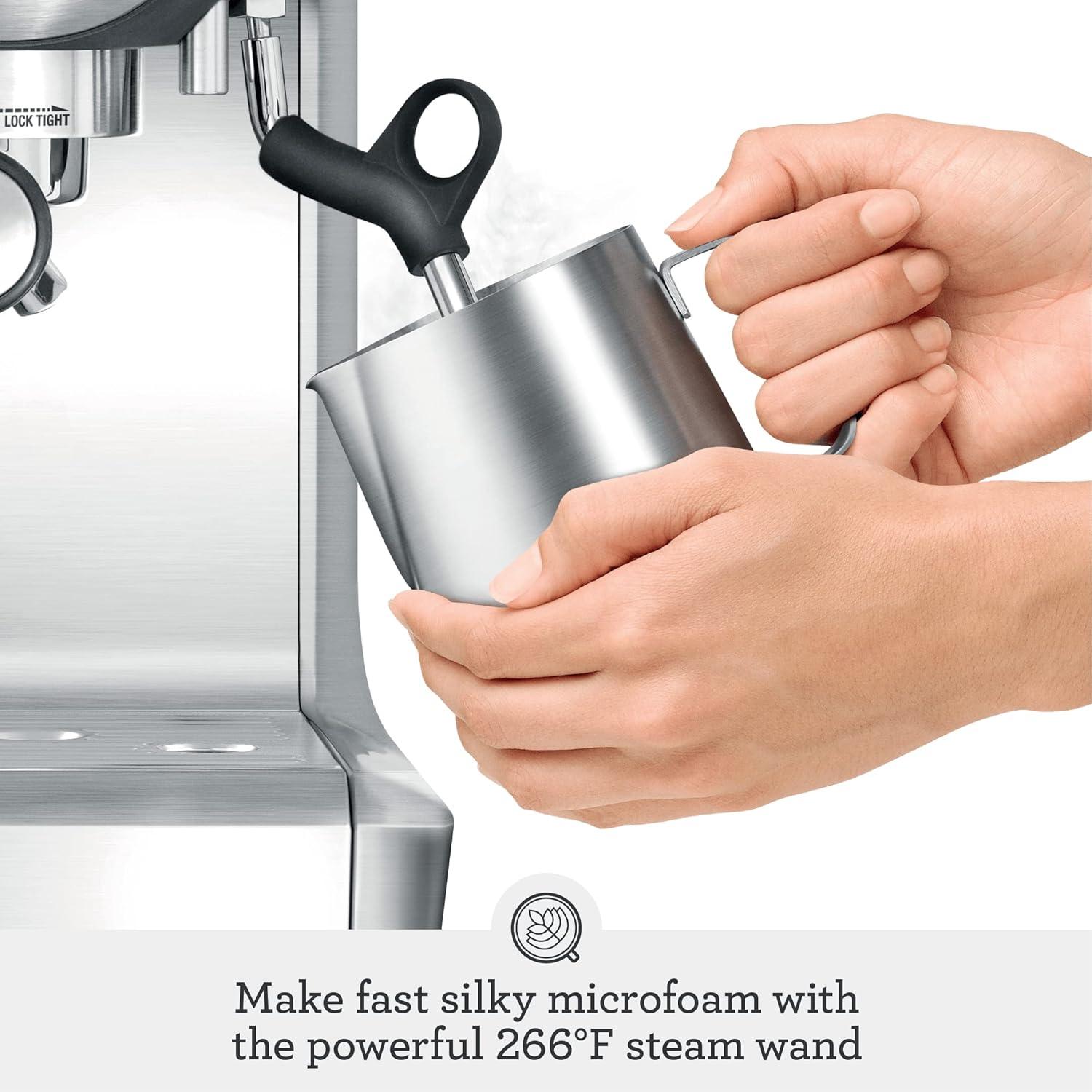 imageBreville Barista Express Espresso Machine BES870XL Brushed Stainless SteelBlack Truffle