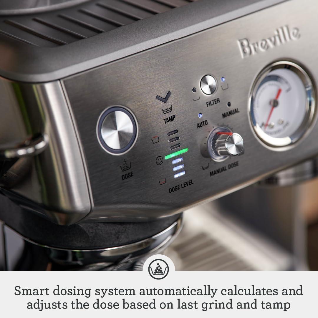 imageBreville Barista Express Impress BES876BST Black Stainless SteelDamson Blue