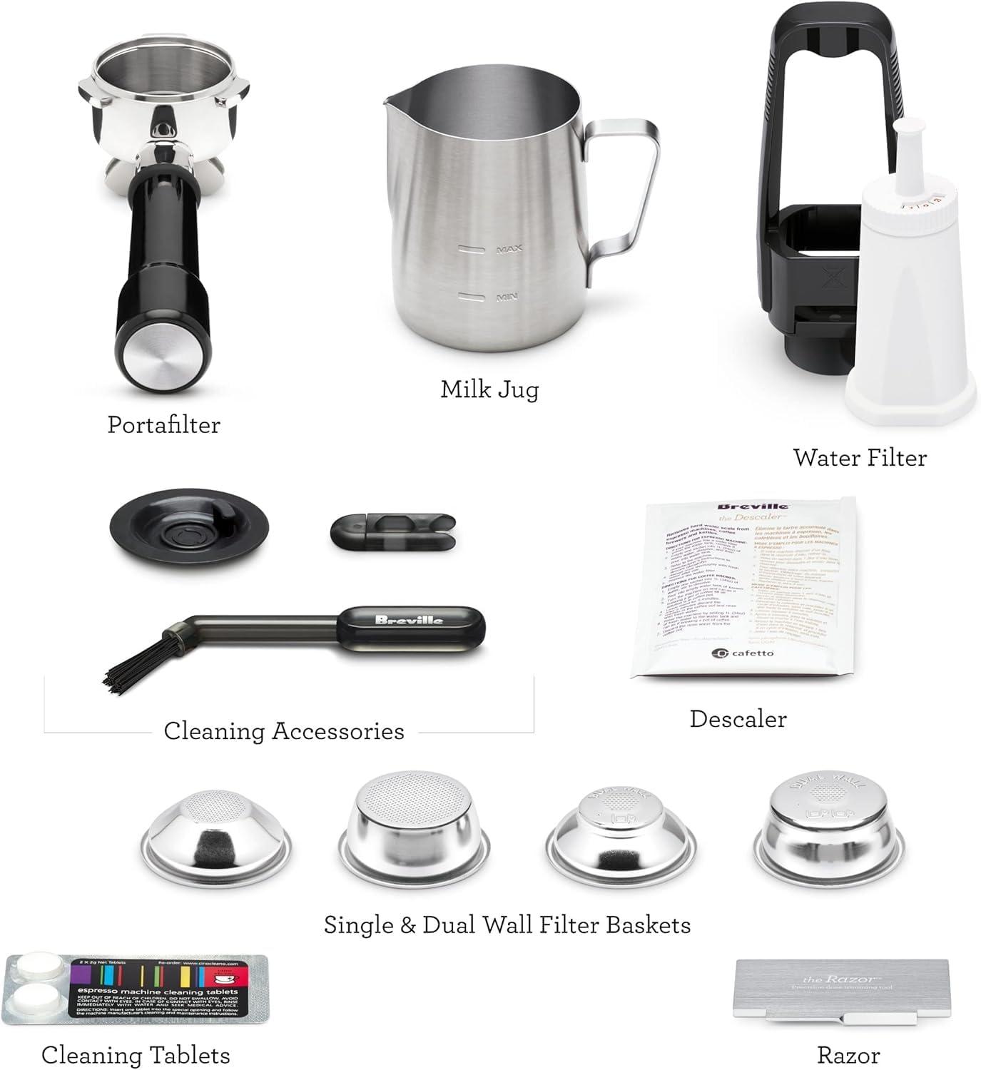 imageBreville Barista Touch Impress Espresso Machine BES881DBL Damson Blueblack truffle
