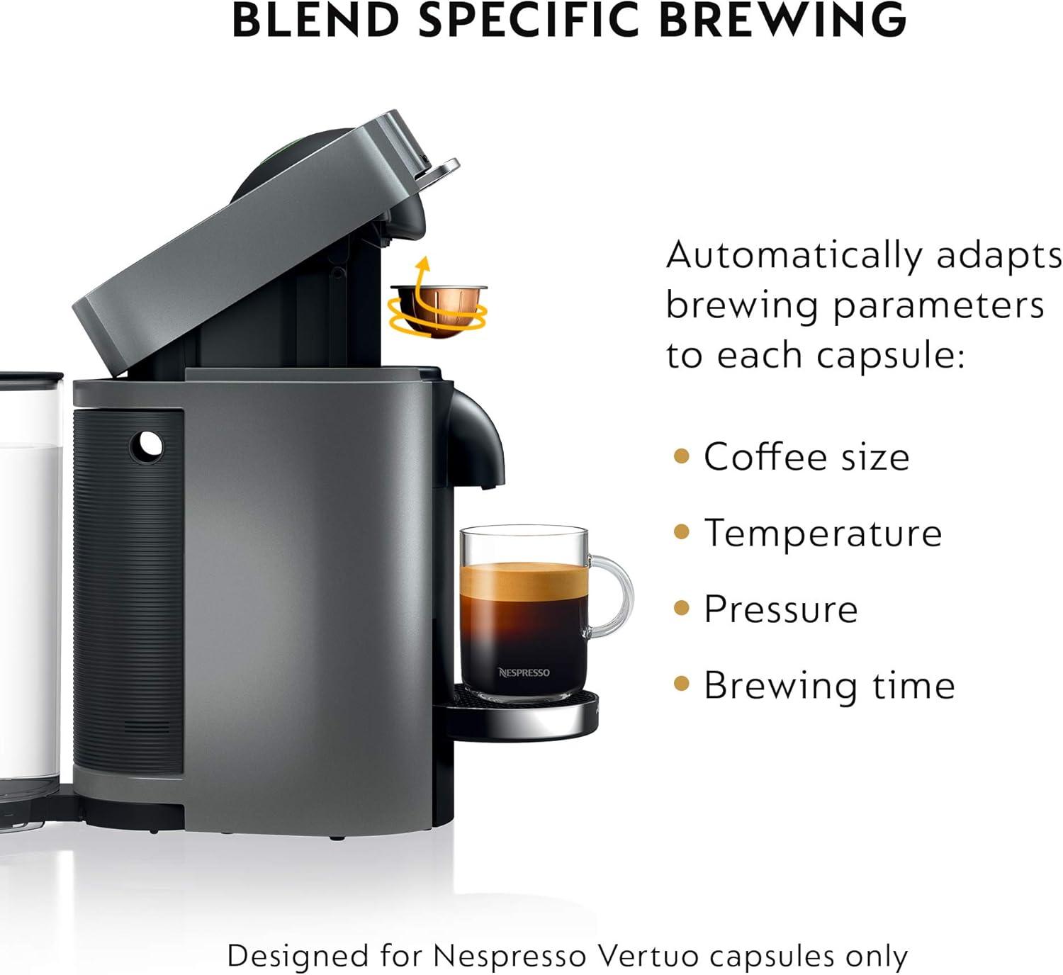 imageDeLonghi Nespresso Vertuo Plus Coffee and Espresso Maker by DeLonghi Titan