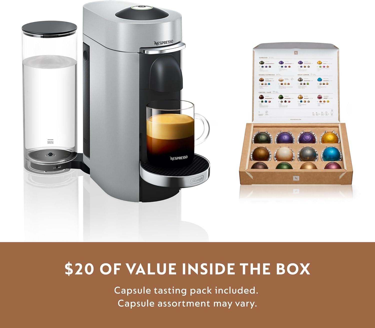 imageDeLonghi Nespresso Vertuo Plus Coffee and Espresso Maker by DeLonghi Titan