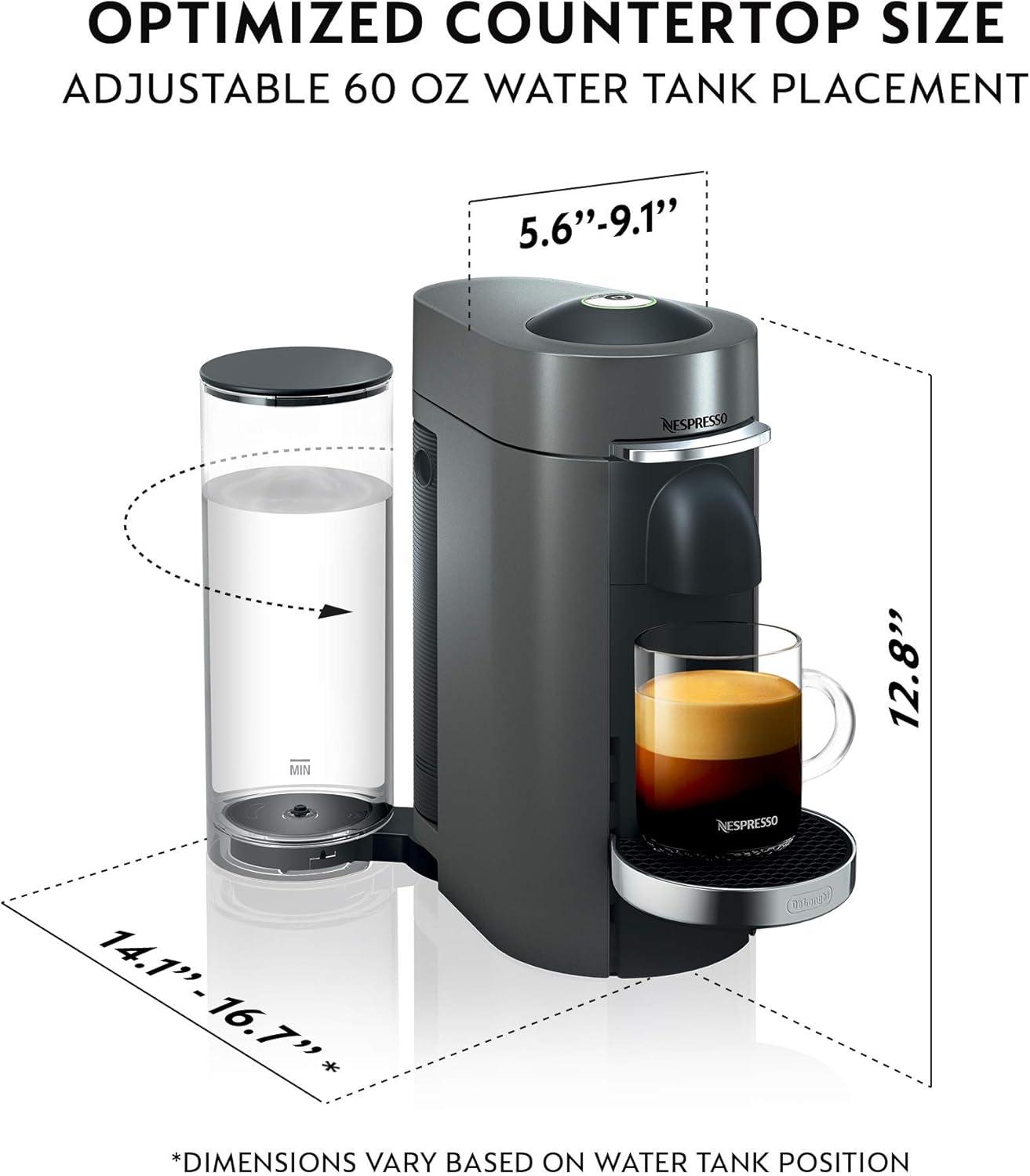 imageDeLonghi Nespresso Vertuo Plus Coffee and Espresso Maker by DeLonghi Titan