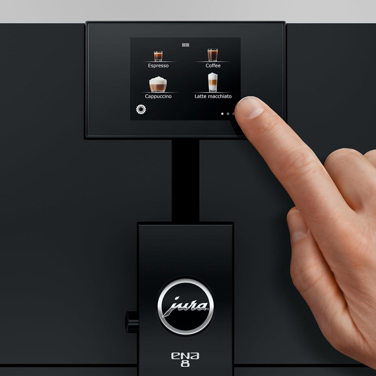 imageJura ENA 8 Touchscreen Full Metropolitan Black 15496Full Metropolitan Black