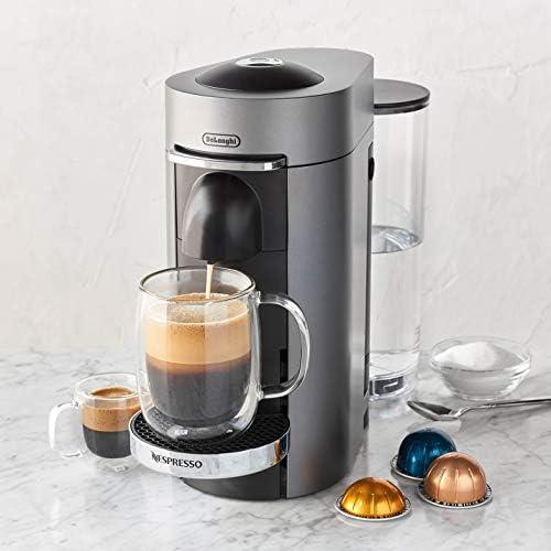 imageNespresso Vertuo Plus Deluxe Coffee and Espresso Maker by DeLonghi Titan with Aeroccino Milk Frother 110 VoltsTitan