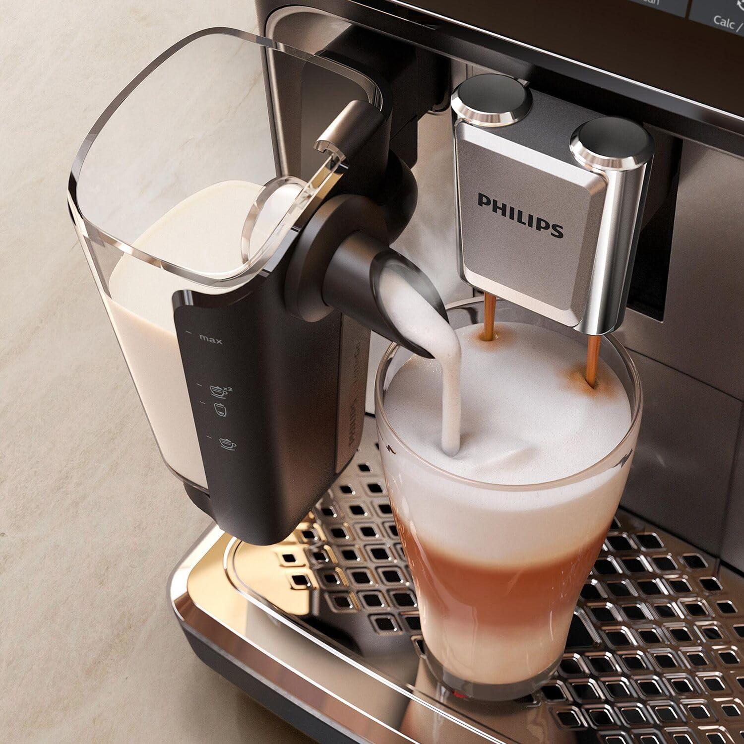 imagePhilips 3300 Series Fully Automatic Espresso Machine with LatteGo Milk Frother Black