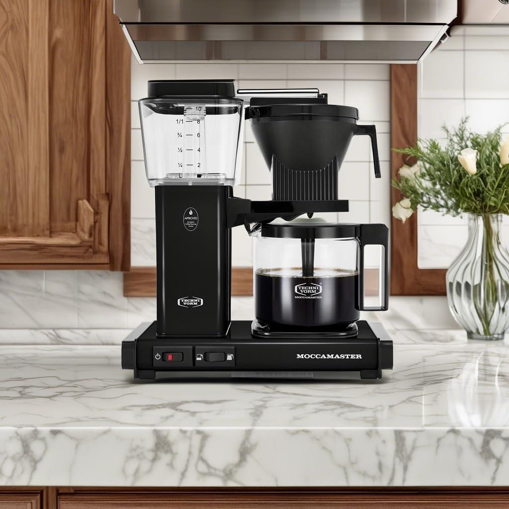 imageTechnivorm Moccamaster 53941 KBGV Select 10Cup Coffee Maker Polished Silver 40 ounce 125lBlack