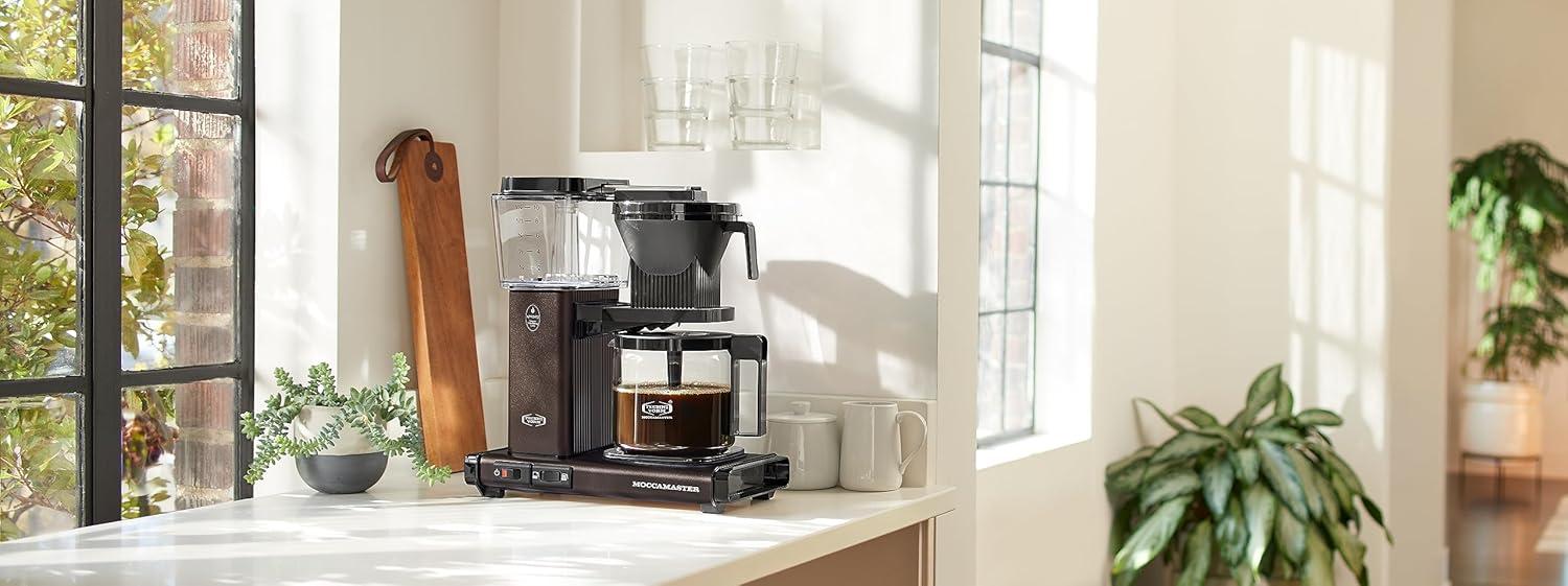 imageTechnivorm Moccamaster 53941 KBGV Select 10Cup Coffee Maker Polished Silver 40 ounce 125lDutch Cocoa