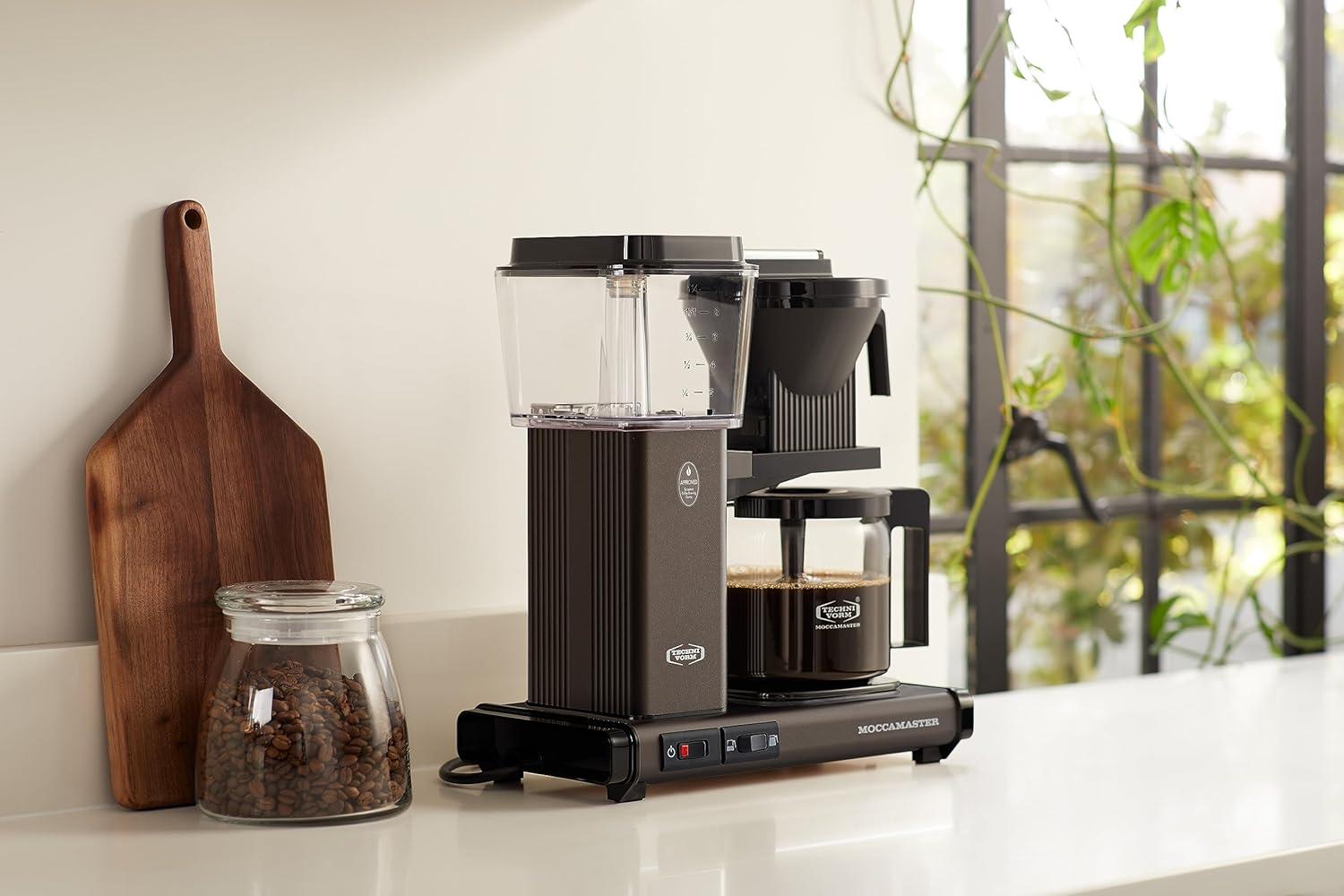 imageTechnivorm Moccamaster 53941 KBGV Select 10Cup Coffee Maker Polished Silver 40 ounce 125lDutch Cocoa