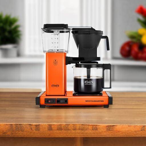 imageTechnivorm Moccamaster 53941 KBGV Select 10Cup Coffee Maker Polished Silver 40 ounce 125lOrange
