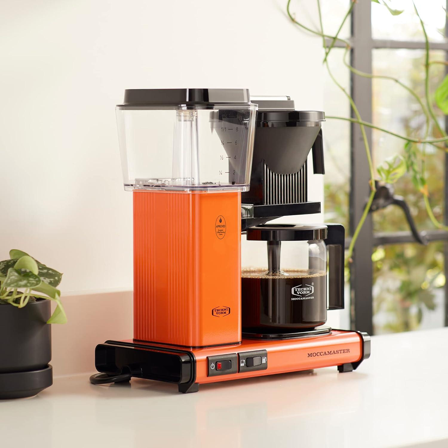 imageTechnivorm Moccamaster 53941 KBGV Select 10Cup Coffee Maker Polished Silver 40 ounce 125lOrange