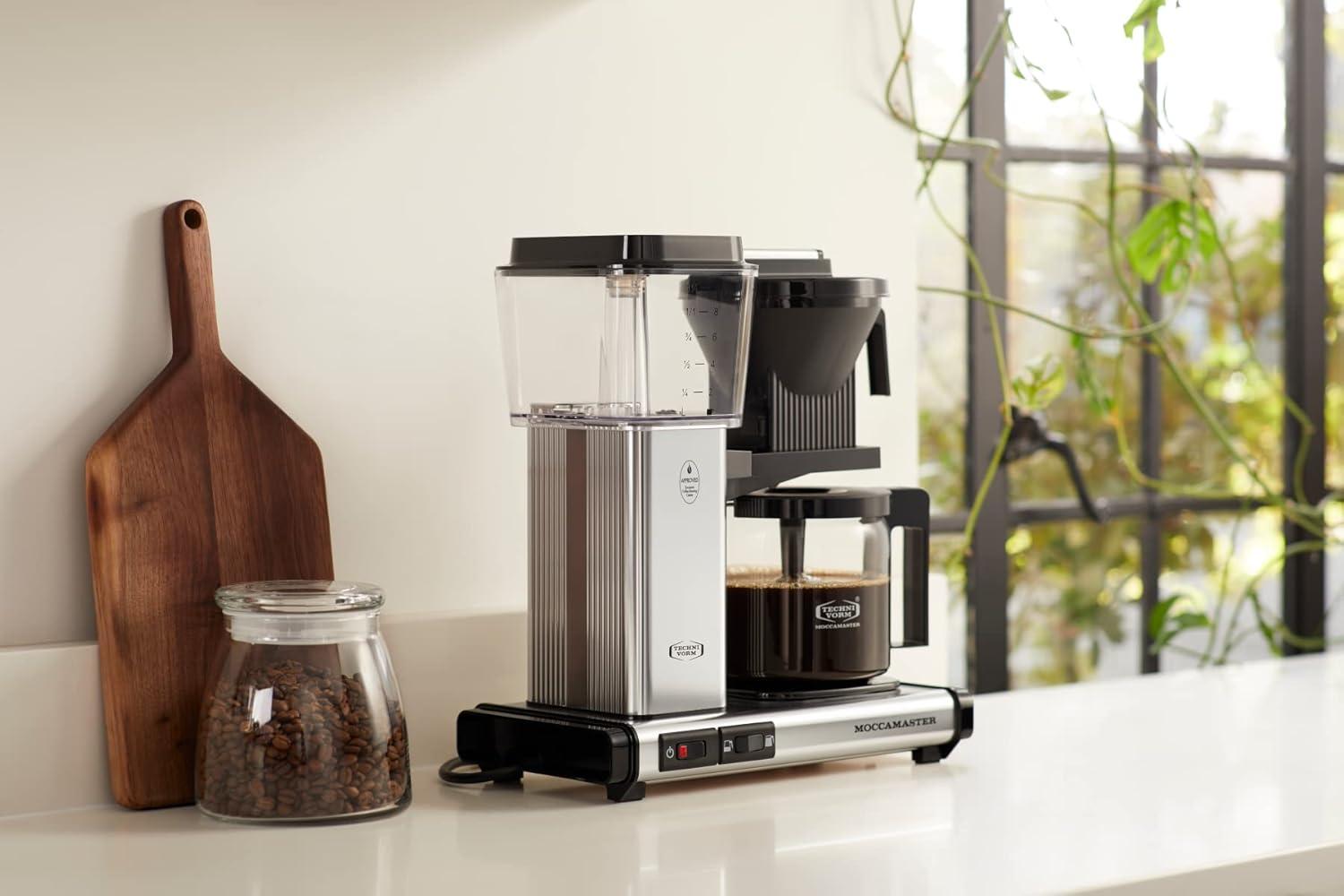 imageTechnivorm Moccamaster 53941 KBGV Select 10Cup Coffee Maker Polished Silver 40 ounce 125lPolished Silver