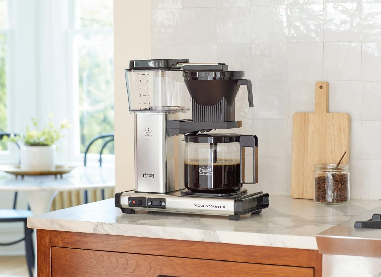imageTechnivorm Moccamaster 53941 KBGV Select 10Cup Coffee Maker Polished Silver 40 ounce 125lPolished Silver