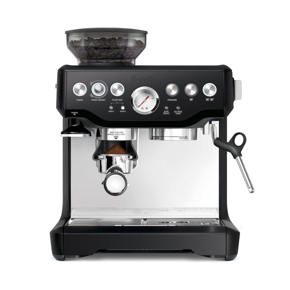 imageBreville Barista Express Espresso Machine BES870XL Brushed Stainless SteelBlack Truffle