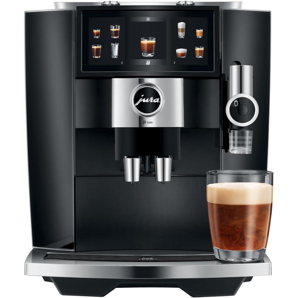 imageJura J8 twin Diamond Black 15658 Automatic Coffee MachineDiamond Black