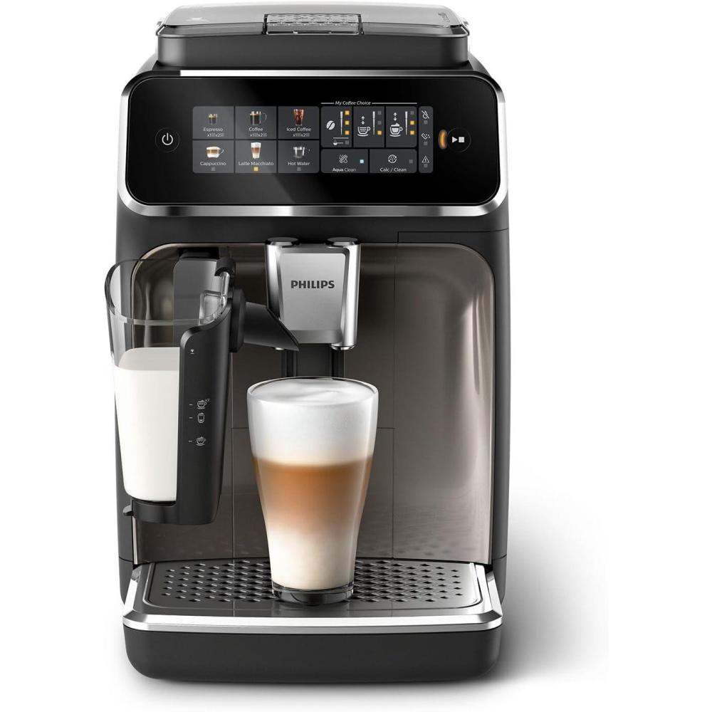 imagePhilips 3300 Series Fully Automatic Espresso Machine with LatteGo Milk Frother Black