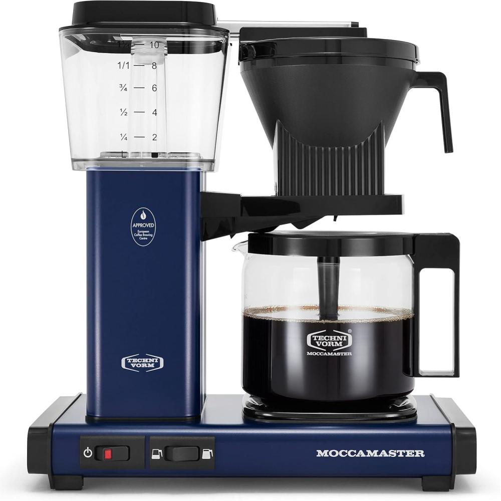 imageTechnivorm Moccamaster 53941 KBGV Select 10Cup Coffee Maker Polished Silver 40 ounce 125lMidnight Blue