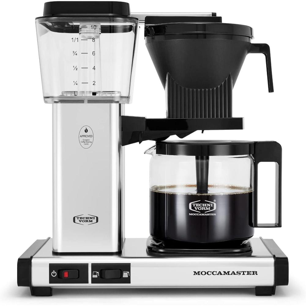 imageTechnivorm Moccamaster 53941 KBGV Select 10Cup Coffee Maker Polished Silver 40 ounce 125lPolished Silver
