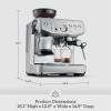 Breville Barista Express Impress BES876BST, Black Stainless Steel(Black Truffle)