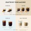 Nespresso Festive Vertuo Pop+ Deluxe Coffee and Espresso Maker by Breville with Milk Frother, Matte Black Gold(Matte Black Gold)