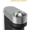 Nespresso Festive Vertuo Pop+ Deluxe Coffee and Espresso Maker by Breville with Milk Frother, Matte Black Gold(Titan)