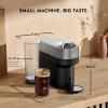 Nespresso Festive Vertuo Pop+ Deluxe Coffee and Espresso Maker by Breville with Milk Frother, Matte Black Gold(Titan)
