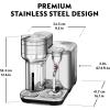 Nespresso Vertuo Creatista Coffee and Espresso Maker by Breville, Brushed Stainless Steel(Brushed Stainless Steel)