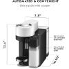 Nespresso Vertuo Lattissima Coffee & Espresso Maker by De’Longhi, Matte White and Glossy(White)