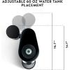 Nespresso Vertuo Plus Deluxe Coffee and Espresso Maker by De’Longhi, Titan with Aeroccino Milk Frother, 110 Volts(Black)