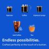 Philips 3300 Series Fully Automatic Espresso Machine with integrated milk frother and grinder, 5 Hot & Iced Coffee Pre-Sets, 40% Quieter SilentBrew, 15-Bar Pressure, Glossy Black (EP3326/90)(Black Chrome)