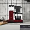 Technivorm Moccamaster 53941 KBGV Select 10-Cup Coffee Maker, Polished Silver, 40 ounce, 1.25l(Merlot Red)