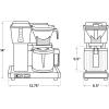 Technivorm Moccamaster 53941 KBGV Select 10-Cup Coffee Maker, Polished Silver, 40 ounce, 1.25l(Turquoise)