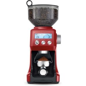 Breville BCG820BTR Smart Grinder Pro for Coffee and Espresso, Black Truffle(Cranberry Red)
