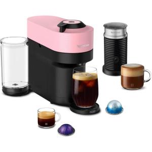 Nespresso Limited-Edition Vertuo Pop+ Coffee and Espresso Maker by De’Longhi, Pastel Yellow(Candy Pink)