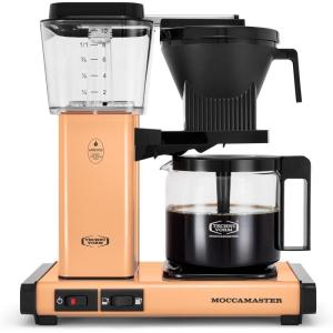 Technivorm Moccamaster 53941 KBGV Select 10-Cup Coffee Maker, Polished Silver, 40 ounce, 1.25l(Apricot)