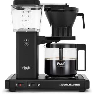 Technivorm Moccamaster 53941 KBGV Select 10-Cup Coffee Maker, Polished Silver, 40 ounce, 1.25l(Matte Black)