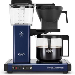 Technivorm Moccamaster 53941 KBGV Select 10-Cup Coffee Maker, Polished Silver, 40 ounce, 1.25l(Midnight Blue)