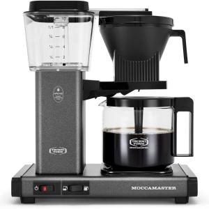 Technivorm Moccamaster 53941 KBGV Select 10-Cup Coffee Maker, Polished Silver, 40 ounce, 1.25l(Stone Grey)