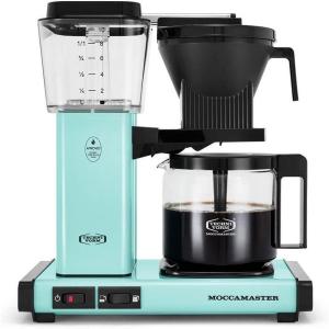 Technivorm Moccamaster 53941 KBGV Select 10-Cup Coffee Maker, Polished Silver, 40 ounce, 1.25l(Turquoise)