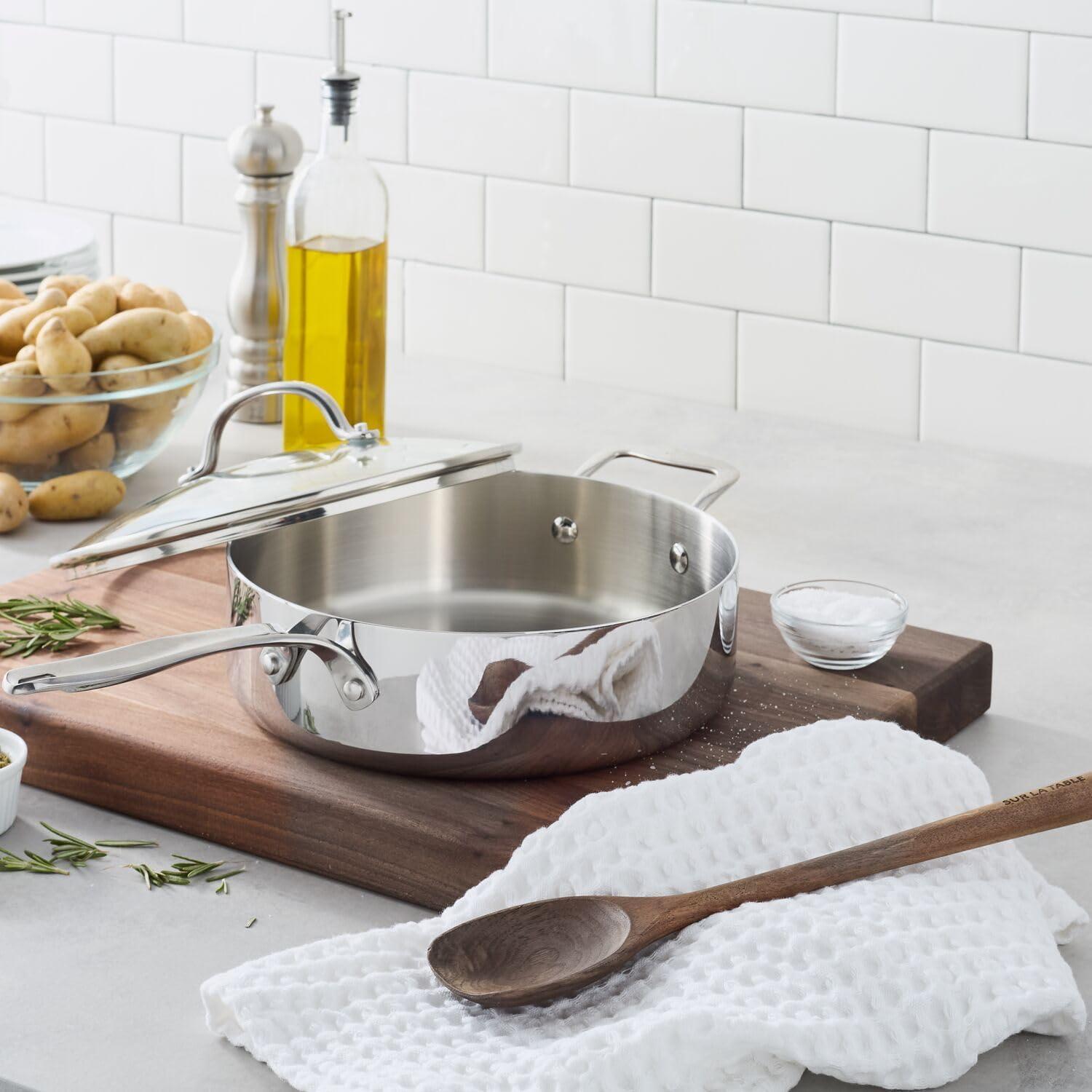 imageSur La Table Signature Stainless Steel Saut Pan 4 qt
