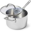 Sur La Table Signature Stainless Steel Saucepan(Stainless Steel)