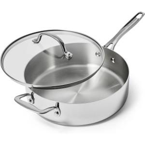 Sur La Table Signature Stainless Steel Sauté Pan, 4 qt.