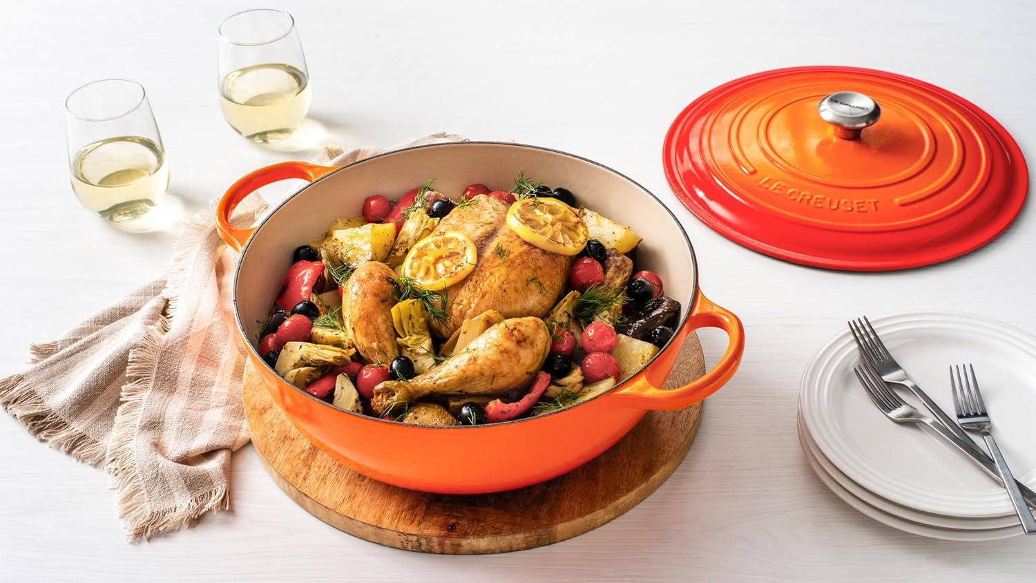 imageLe Creuset 75 Quart Signature Chefs Oven ShallotOyster