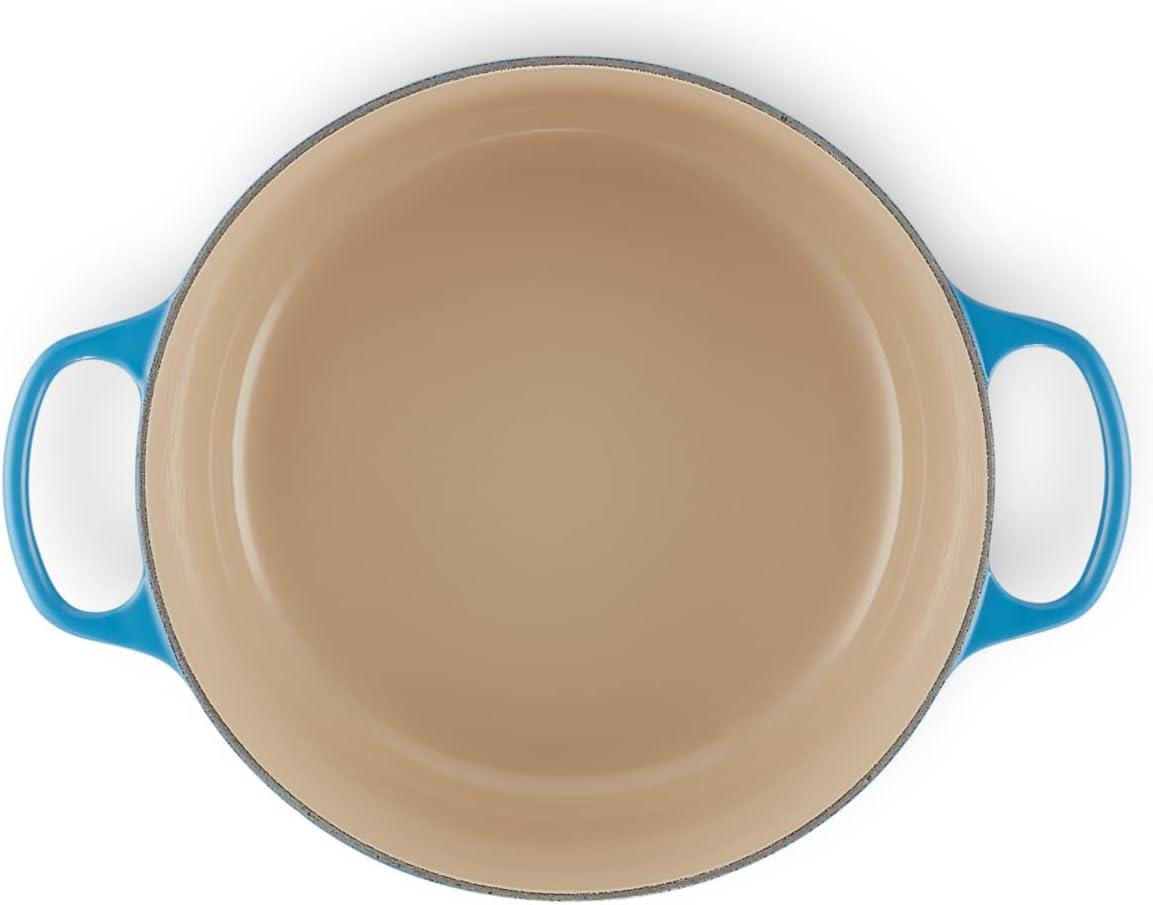 imageLe Creuset Signature Enamelled Cast Iron Round Casserole Dish With Lid 24 cm 42 Litre Azure 21177182202430Azure