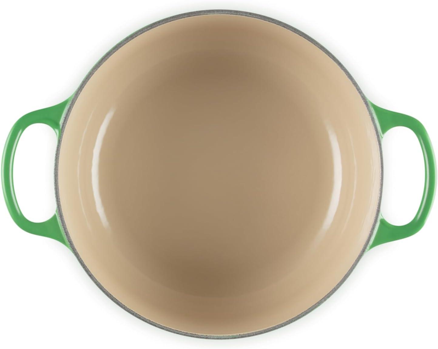 imageLe Creuset Signature Enamelled Cast Iron Round Casserole Dish With Lid 24 cm 42 Litre Azure 21177182202430Bamboo